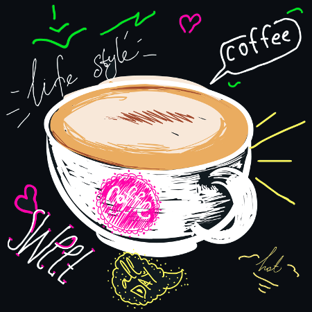 Chalk Coffee Cup